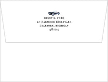 Load image into Gallery viewer, Personalized Classic Cobra Car Notecards | Vintage Car Stationery | Custom Name
