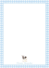 Load image into Gallery viewer, Farm Birthday Invitation | Blue Gingham Barnyard Party Invite | Boy