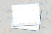 Load image into Gallery viewer, Rainbow Star Stationery | Colorful Celestial Notecards | Personalized Note Set