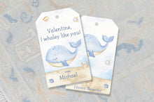 Load image into Gallery viewer, Whaley Like You Valentines Treat Tags