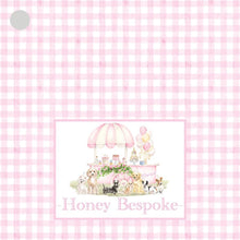 Load image into Gallery viewer, Pink Puppy Party Tags | Lets Pawty Stickers | Gingham Birthday