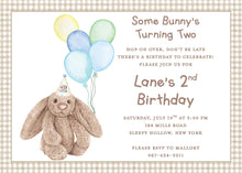 Load image into Gallery viewer, Jellycat Bunny Birthday Invitation | Some Bunny Party Invite