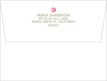 Load image into Gallery viewer, Personalized Tennis Notecards | Pink Tennis Balls Stationery