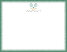 Load image into Gallery viewer, Personalized Tennis Stationery | Kids Tennis Notecards | Thank You Notes