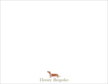 Load image into Gallery viewer, Personalized Dachshund Stationery | Custom Wiener Dog Note Cards | Pink Dachshund Gift