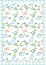 Load image into Gallery viewer, Dinosaur Birthday Invitation | Roar I’m Four Invite | Preppy Dino Party