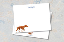 Load image into Gallery viewer, Personalized Vizsla Stationery | Custom Dog Cards | Puppy Thank You Notes