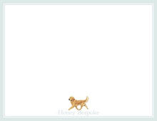 Load image into Gallery viewer, Golden Retriever Stationery Set | Personalized Goldie Dog Note Cards