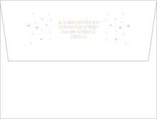 Load image into Gallery viewer, Rainbow Star Stationery | Colorful Celestial Notecards | Personalized Note Set