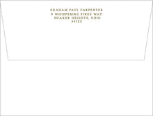 Load image into Gallery viewer, Personalized Men’s Stationery | Classic Navy Notecards | Simple Notes