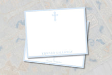Load image into Gallery viewer, Baptism Thank You Cards | Blue Cross Stationery | Personalized Boy