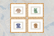 Load image into Gallery viewer, Watercolor Nursery Art Print / Nursery Stuffed Animal Art / Boy Art Print / Stuffed Animal / Dog Theme Nursery / Baby Shower Gift / Gingham