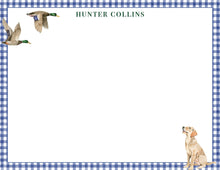 Load image into Gallery viewer, Personalized Labrador Notes | Mallard Duck Stationery | Boy Thank You Notes