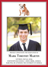 Load image into Gallery viewer, University of Georgia Graduation Announcement
