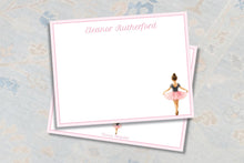 Load image into Gallery viewer, Ballerina Stationery Set | Watercolor Ballet Notecards | Dancer Notes