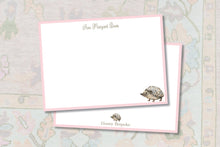 Load image into Gallery viewer, Hedgehog Stationery / Cute Hedgehog Thank You Notes / Personalized Hedgehog Stationery / Woodlands Themed Stationery / Hedgehog Notecards