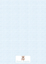 Load image into Gallery viewer, Choose between gingham or white back side. Photos can be added at no charge!
