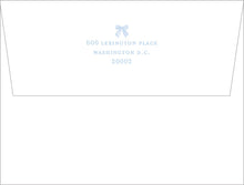 Load image into Gallery viewer, Preppy Stationery Women | Elegant Blue Bow Cards | Luxury Thick Paper Notecards