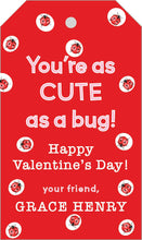 Load image into Gallery viewer, Ladybug Valentines Gift Tag