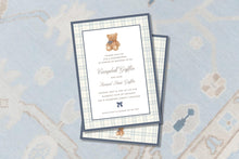 Load image into Gallery viewer, Teddy Bear Baby Shower Invitation | Polo Boy Shower Invite