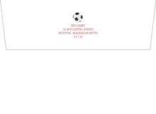 Load image into Gallery viewer, Soccer Stationery | Futbol Custom Thank You Cards for Kids