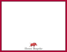 Load image into Gallery viewer, Personalized University of Arkansas Inspired Stationery