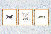 Load image into Gallery viewer, Watercolor Nursery Art Print / Nursery Art / Boy Art Print / Sportsman Theme Nursery / Dog Theme Nursery / Baby Shower Gift / Hunter