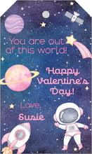 Load image into Gallery viewer, Pink Out of This World Valentines Gift Tag