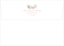 Load image into Gallery viewer, Personalized Birth Announcement Card | Pink Floral Baby Photo Card
