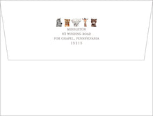 Load image into Gallery viewer, Personalized Baby Stationery | Preppy Zoo Animals Notecards