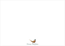 Load image into Gallery viewer, Personalized Pheasant Mens Stationery | Hunting Notecards | Gifts for Men