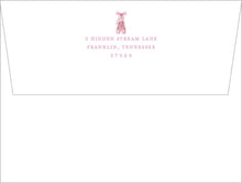 Load image into Gallery viewer, Personalized Ballerina Stationery | Pink Ballet Note Cards