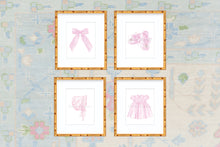 Load image into Gallery viewer, Girl Nursery Wall Art Set | Watercolor Nursery Prints | Baby Girls Decor