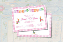 Load image into Gallery viewer, First Fiesta Birthday Invitation | Watercolor Three Esta Invite | Uno Party