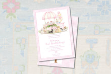 Load image into Gallery viewer, Pink Puppy Party Invitation | Personalized Lets Pawty Birthday | Girl Dog Invite