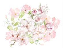 Load image into Gallery viewer, Grandmillennial Crest Nursery Art Print / Grandmillennial Floral Art / Girl Art Prints / Baby Shower Gifts / Classic Preppy Nursery Art