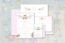 Load image into Gallery viewer, First Birthday Bunny Invitation for Girl – Some Bunny Theme