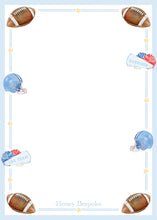 Load image into Gallery viewer, First Down 1st Birthday Invitation | Preppy Football Digital Invite Or Paper