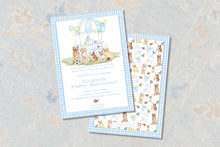 Load image into Gallery viewer, Snips and Snails Puppy Birthday Invitation | Watercolor Puppy Party Invite for Boys