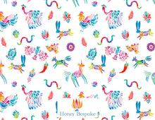 Load image into Gallery viewer, Fiesta Thank You Cards | Watercolor Otomi Mexican Design