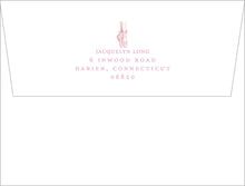 Load image into Gallery viewer, Personalized Ballet Stationery | Pink Pointe Shoes Flat Note Cards