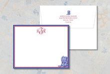 Load image into Gallery viewer, Personalized SMU Thank You Cards - Southern Methodist Stationery Gift Ideas