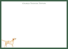 Load image into Gallery viewer, Personalized Labrador Stationery | Preppy Lab Notecards | Gift for Men