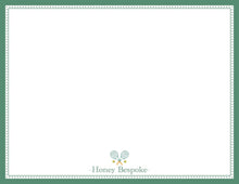 Load image into Gallery viewer, Personalized Tennis Stationery | Kids Tennis Notecards | Thank You Notes