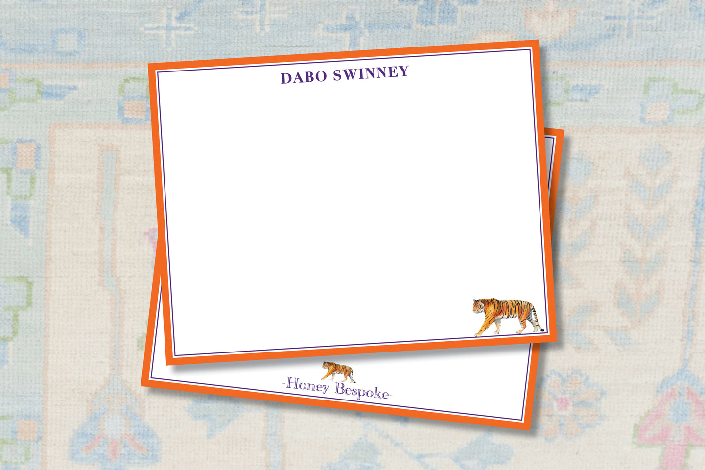 Personalized Clemson Inspired Stationery