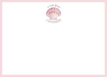 Load image into Gallery viewer, Watercolor Shell Theme Stationery | Personalized Ladies Note Cards
