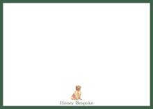Load image into Gallery viewer, Personalized Golden Retriever Stationery | Classic Men's Notecards