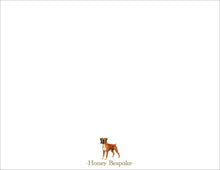 Load image into Gallery viewer, Personalized Boxer Dog Stationery | Custom NoteCards