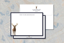Load image into Gallery viewer, Personalized Hunting Stationery | Deer Stag Notecards | Hunter Gift
