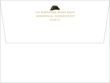 Load image into Gallery viewer, Vanderbilt Stationery | Personalized Note Cards in Black and Gold